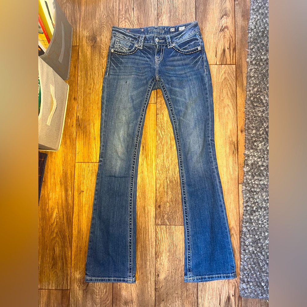 Miss Me jeans size 25- mid rise- bootcut women’s